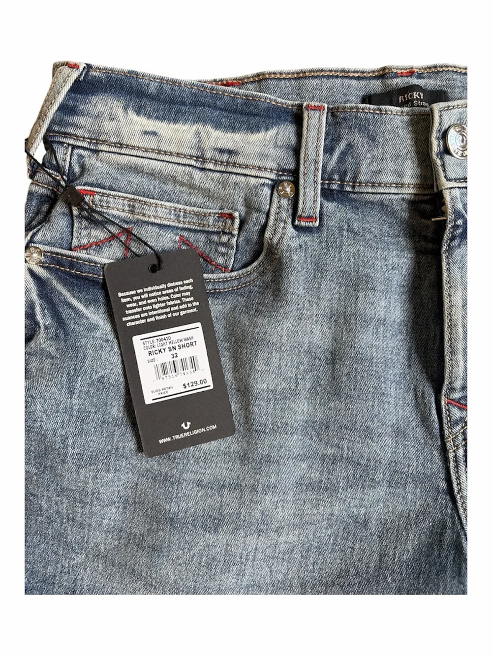 NWT True Religion Ricky SN Shorts Jorts